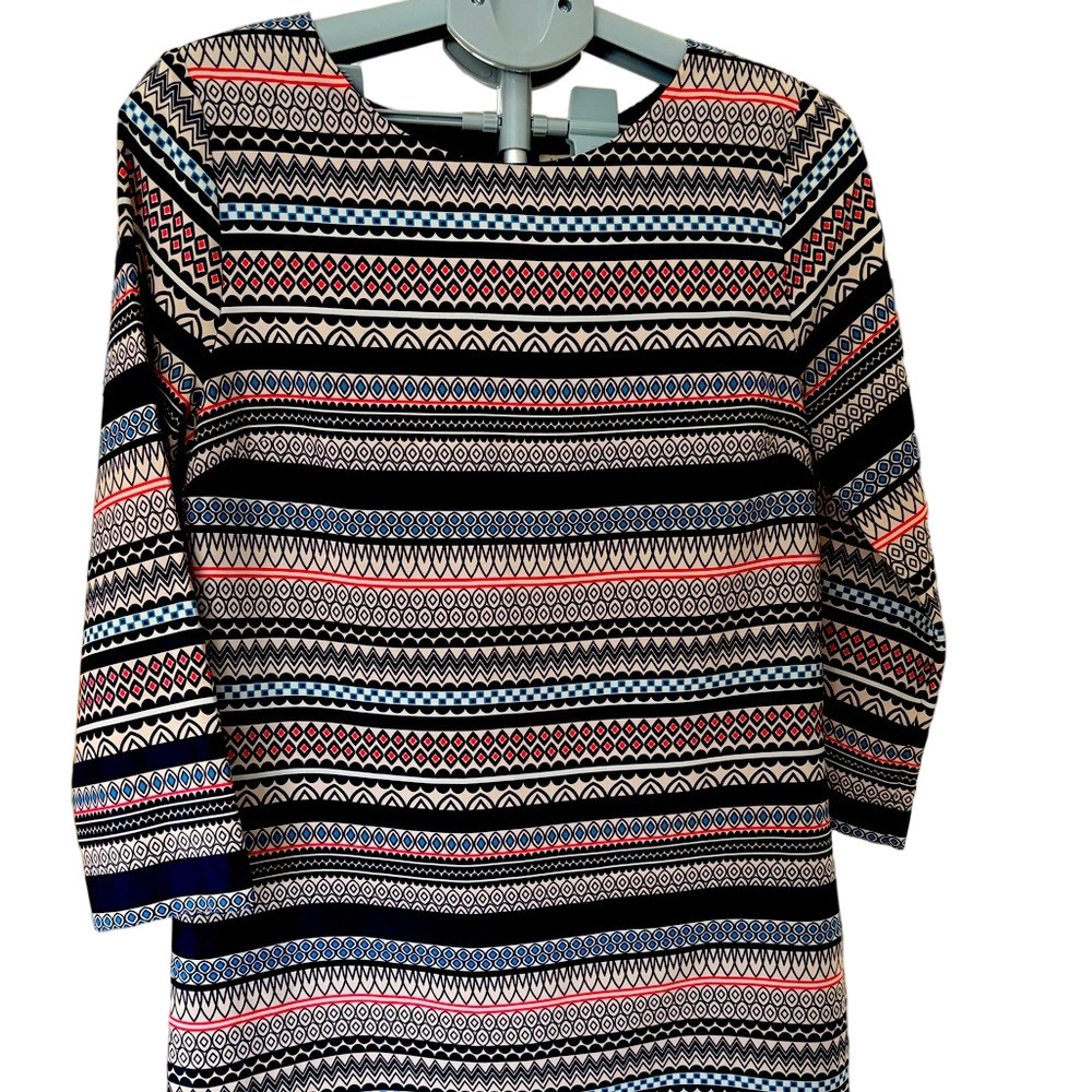 J.Crew Multicolor Sheath Dress Size 8